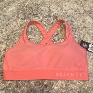 Pink Under Armour Sports Bra Size Medium, NWT